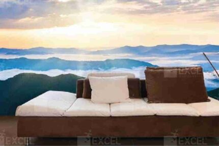 Serene Mountain Sunrise View