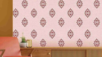 Classic Damask Pink Pattern