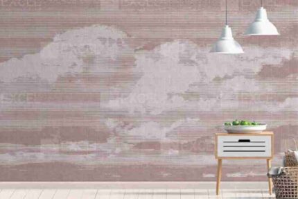 World Map Texture Mural (Beige)