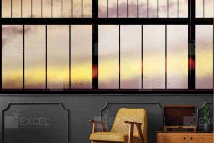 Industrial Window View Mural