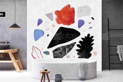 Abstract Terrazzo Expression Wall