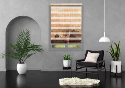Rustic Horizon Landscape Blind