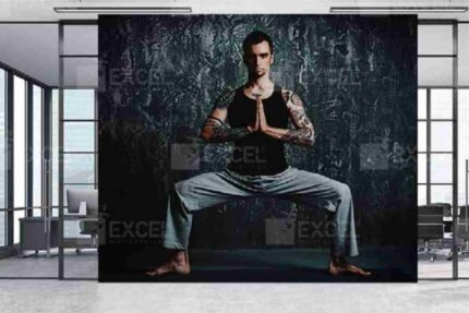 Power Yoga Artistic Wall