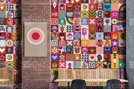 Pop Art Patchwork Wall Design