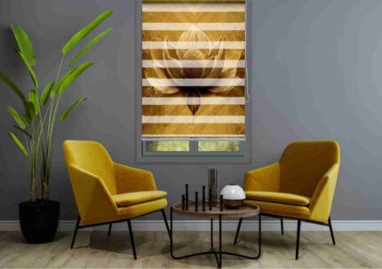 Golden Lotus Elegance Blind