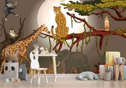 Safari Moonlight Scene