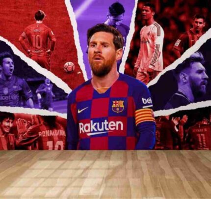 Messi Collage Fusion Wallpaper