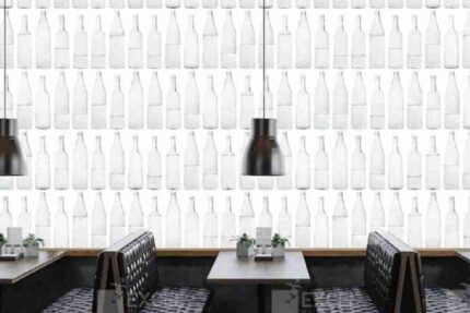 Glass Bottle Pattern Wallpaper