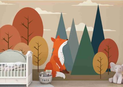 Minimal Animals Forest Art