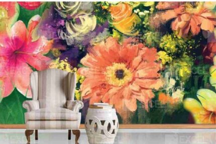 Bold Abstract Flower Explosion