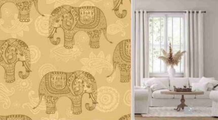 Golden Elephant Motif