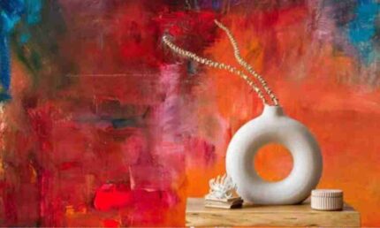 Warm Abstract Texture Wall Art