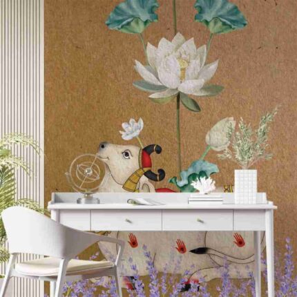 Lotus Cow Heritage Mural