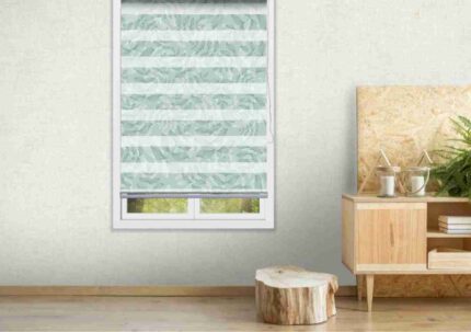 Mint Leaf Texture Stripe Blind Pattern