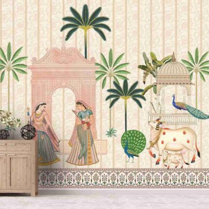 Royal Heritage Palace Scene Wallpaper