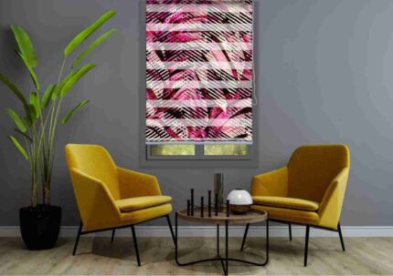 Pink Chaos Abstract Blind