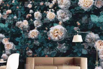Vintage Rose Garden Wall Mural