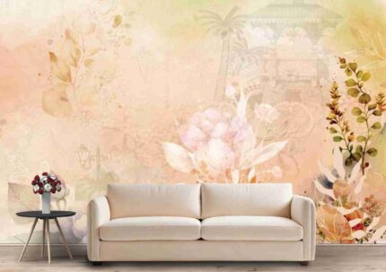 Vintage Floral Heritage Mural