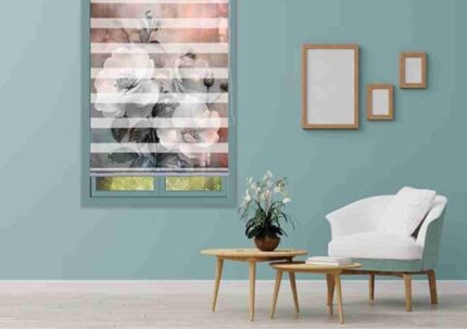 Vintage Bloom Monochrome Blind
