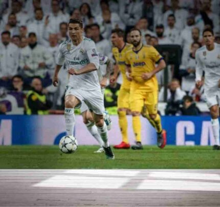 Ronaldo Champions Run Scene