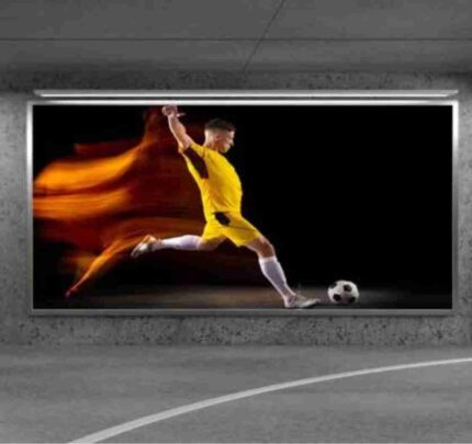 Flame Motion Football Art