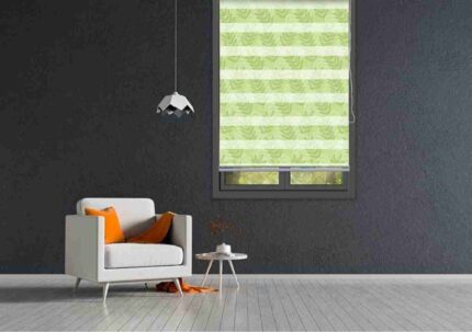 Lime Botanical Modern Blind
