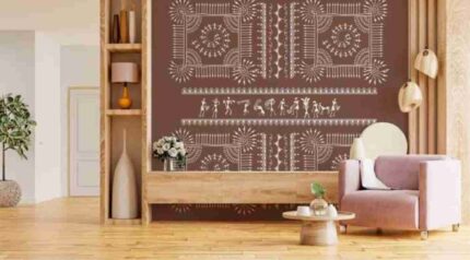 Warli Heritage Brown  Wall