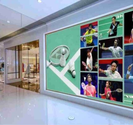 Badminton Collage Showcase Wall