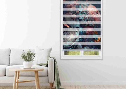 Aqua Floral Dream Blind