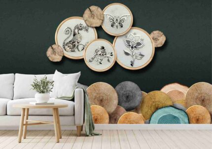 Fantasy Ribbon Wildlife Wall Mural