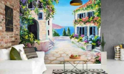 Mediterranean Street View Mural