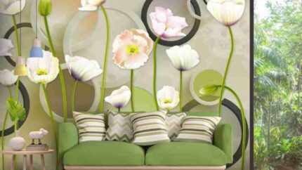 Green Floral Geometry