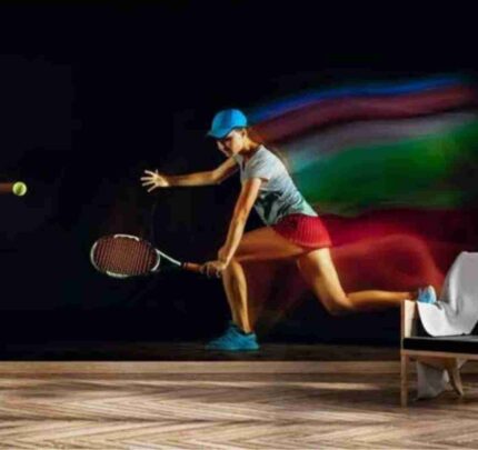 Neon Tennis Motion Wallpaper