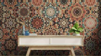 Classic Mandala Tile Pattern Wall