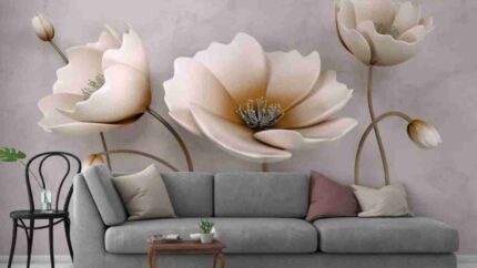 Cream Floral Serenity