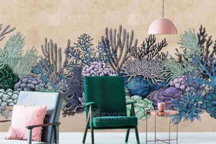 Pastel Reef Lounge Mural
