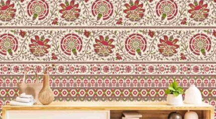 Floral Border Heritage Pattern Wall