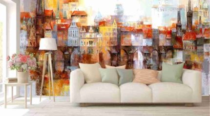 Vintage Cityscape Art