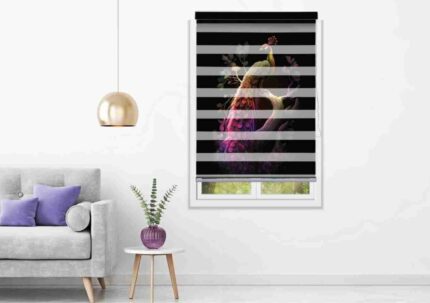 Elegant White Peacock Blind