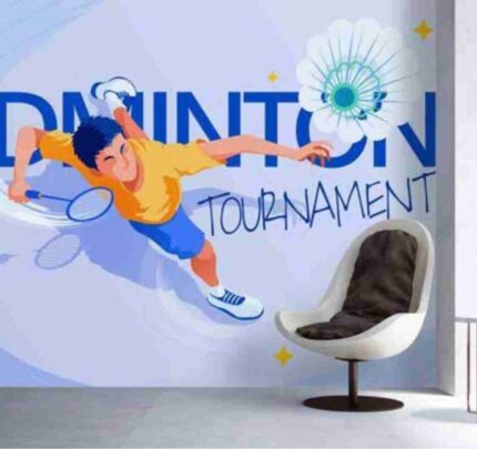 Badminton Tournament Graphic Wall