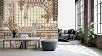 Royal Mughal Mosaic Heritage Wall