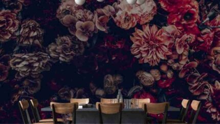Dark Floral Luxe Mural