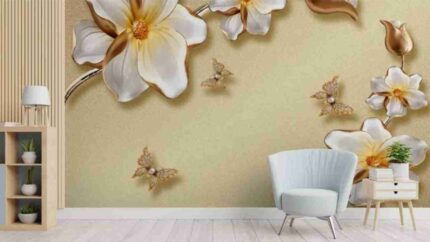 Elegant Magnolia Bloom Wall