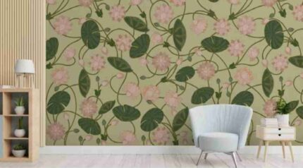 Botanical Vine Soft Pastel Wall