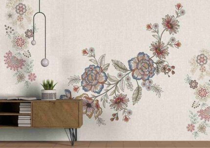 Elegant Floral Line Art