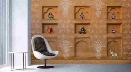 Traditional Niche Decor Showcase Wall