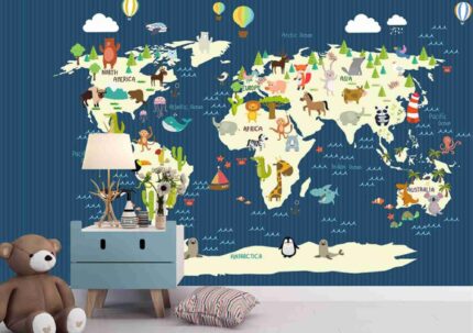 World Explorer Map (Dark)