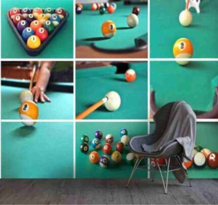 Billiards Action Grid Wall