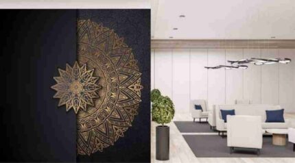 Golden Mandala Luxury Accent Wall