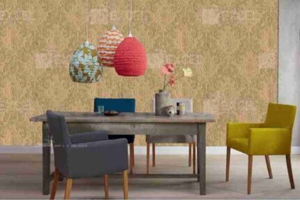 Golden Textured Minimal Wall